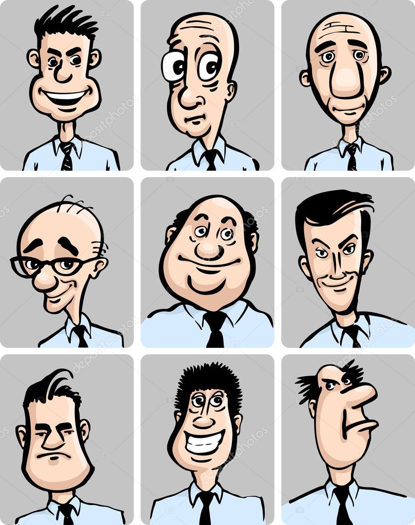 caricature faces