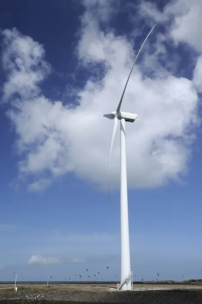 Energy plant at sea shore, netherlands