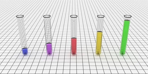 Colorful Test Tube Graph