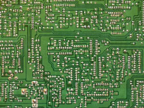 Green printed circuit board of electronics - PCB