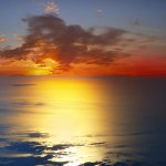 Free Stock Photo Of Sunset Over Ocean From Cliffs Of Butt Of Lewis 