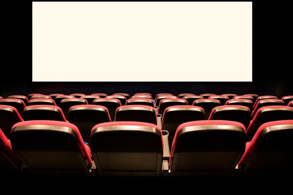Empty red seats in a cinema
