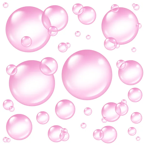 Pink Bubbles Design Elements