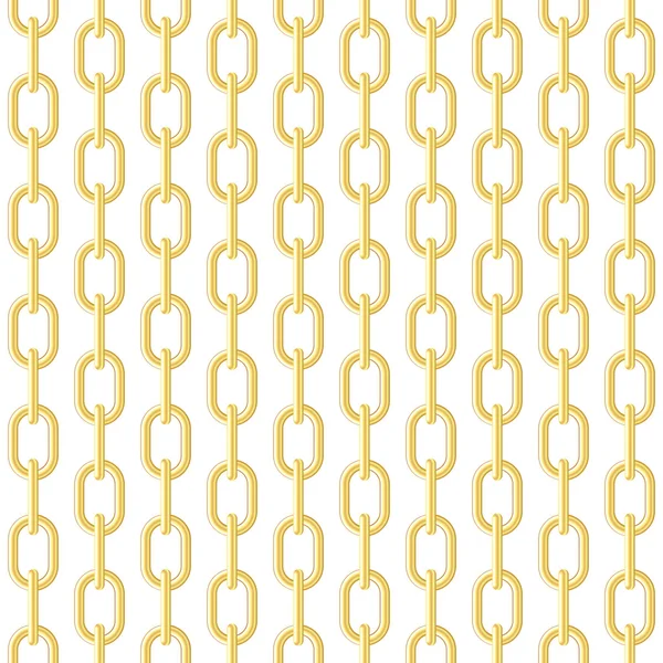 Gold chain seamless vector background.