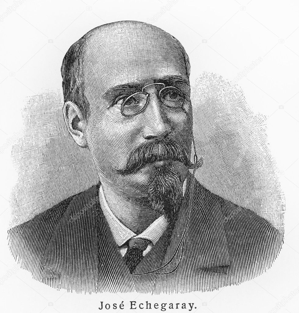 Jose Echegaray - Picture from Meyers Lexicon books written in German language. Collection of 21 volumes published between 1905 and 1909. — Photo by Nicku - depositphotos_8970087-Jose-Echegaray