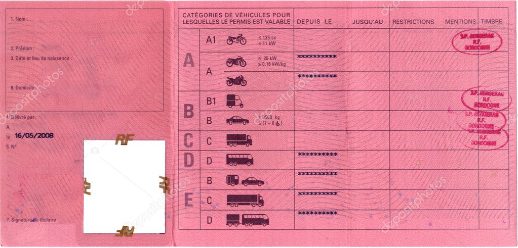 french driving licence