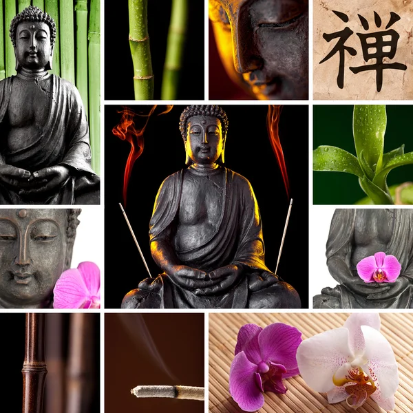 Buddha Zen Asia Collage