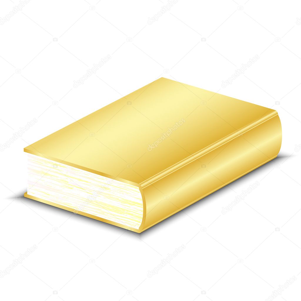 Vector Illustration Of Gold Book — Stock Vector © Yuliaglam #9872164