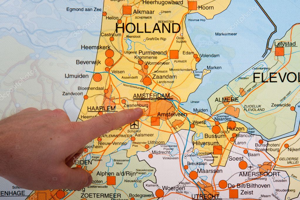 Capital De Holanda Mapa