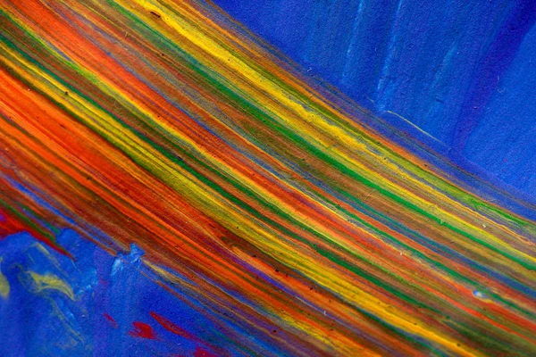 Rainbow paint abstract