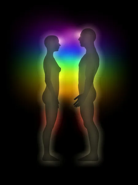 Human aura - energy body - couple