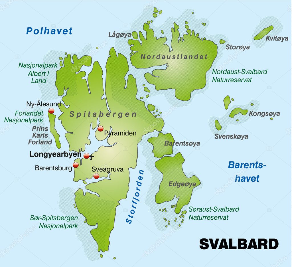 Bildresultat för Karta Svalbard