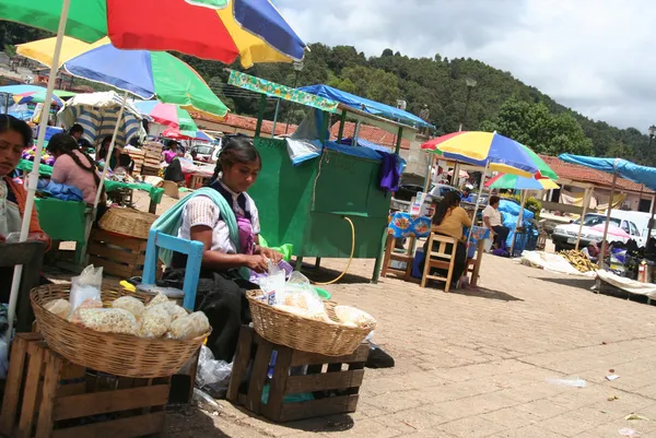 Mexican market in San Juan Chamula