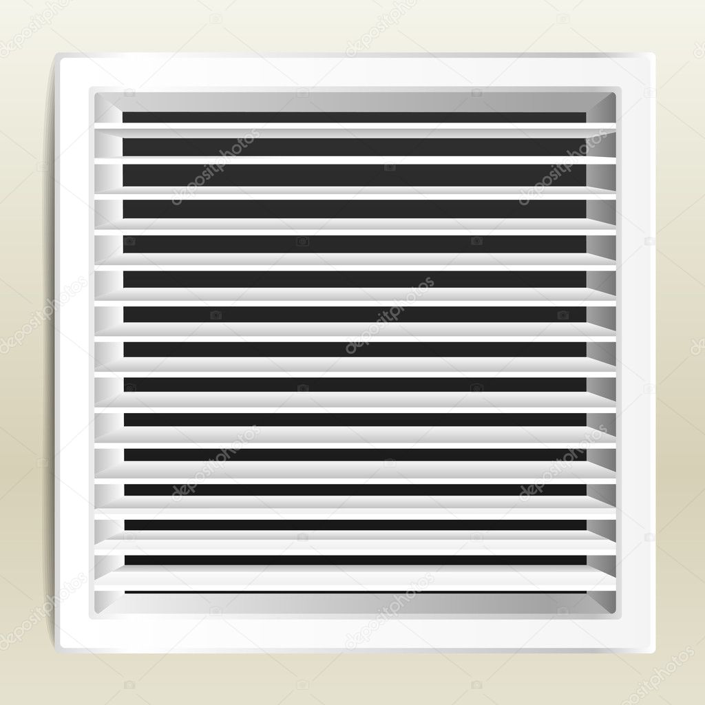 Fotorealistisk badrum ventilation fönster. vektor — stock vektor ...