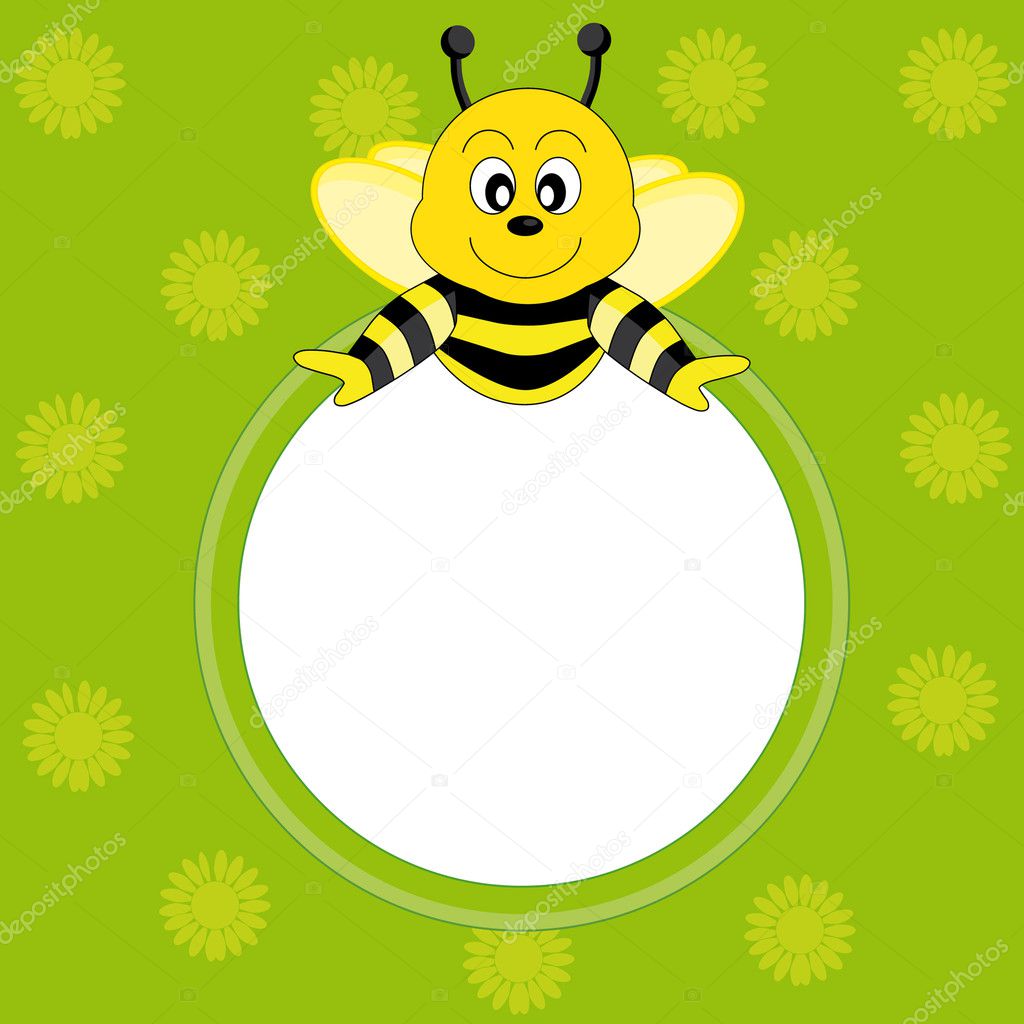 Frame Bee - Stock Illustration