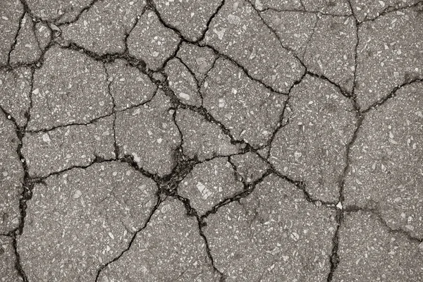 Fragment of the old road surface