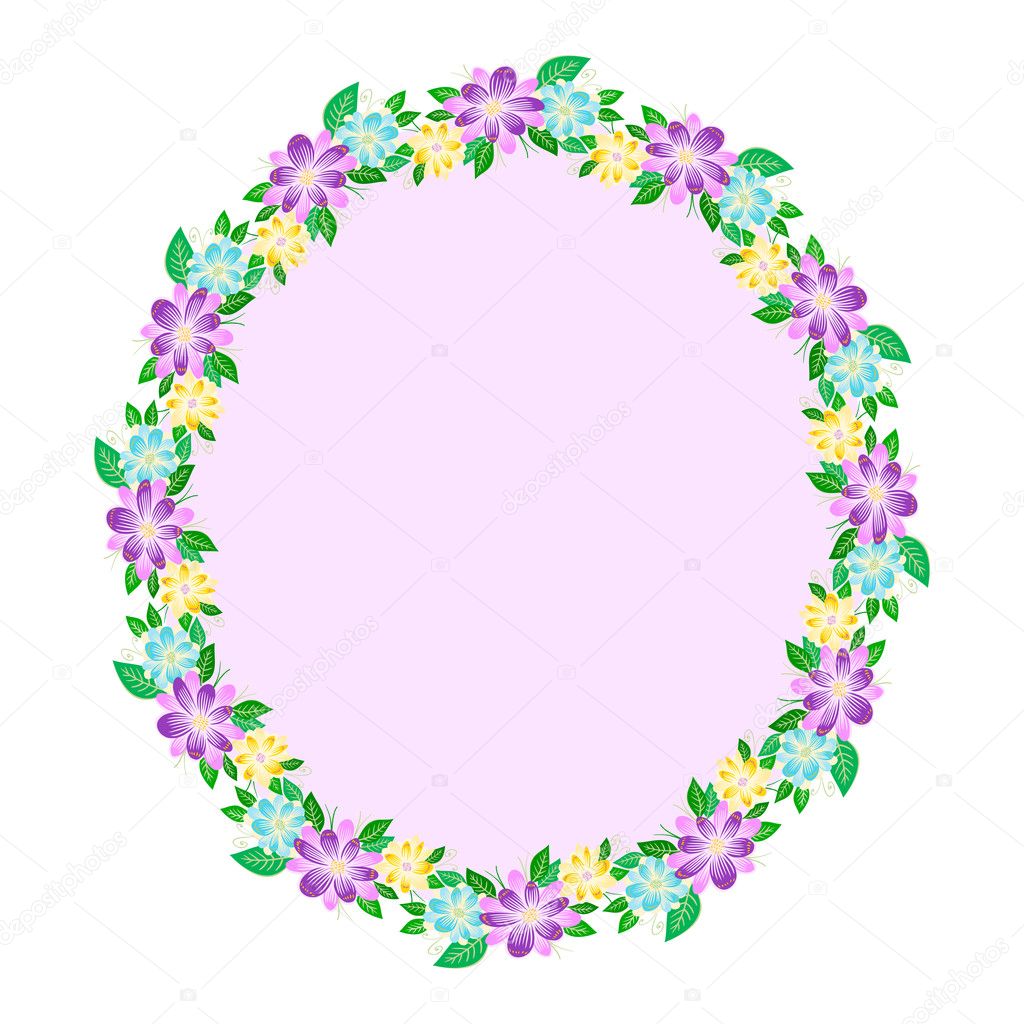 Floral Oval