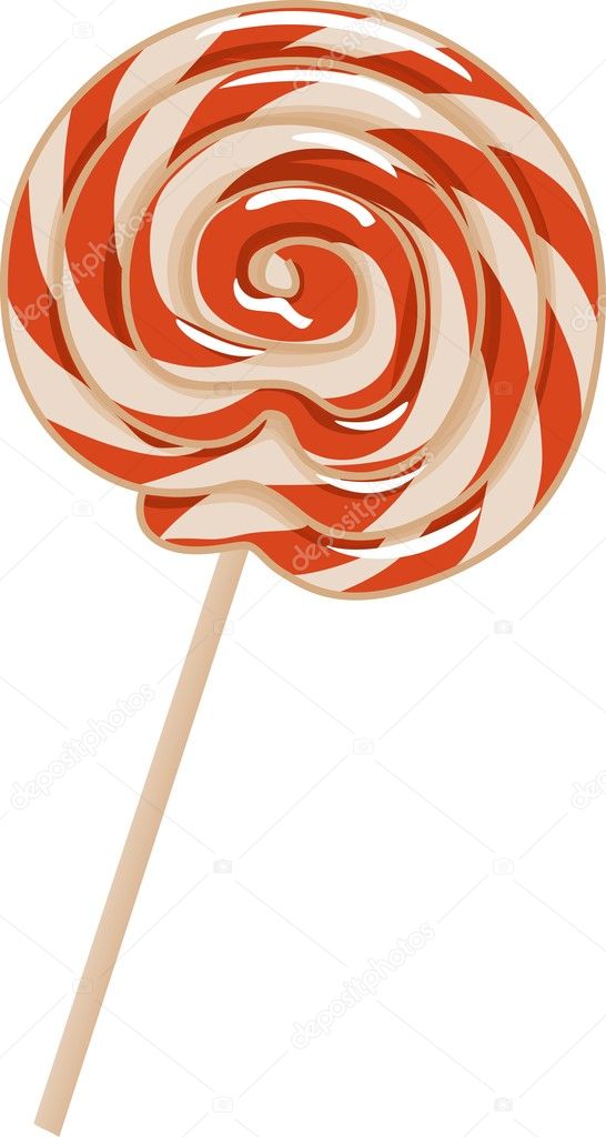 Cartoon Swirl Lollipops