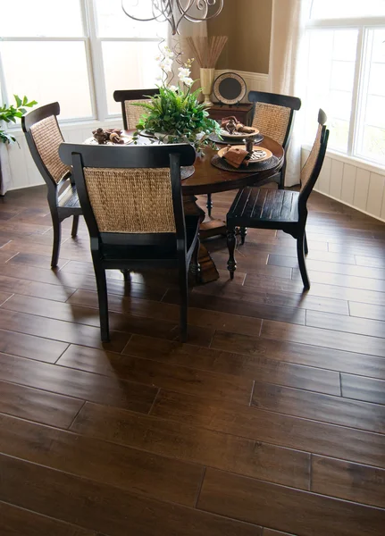 Beautiful home interior wood flooring