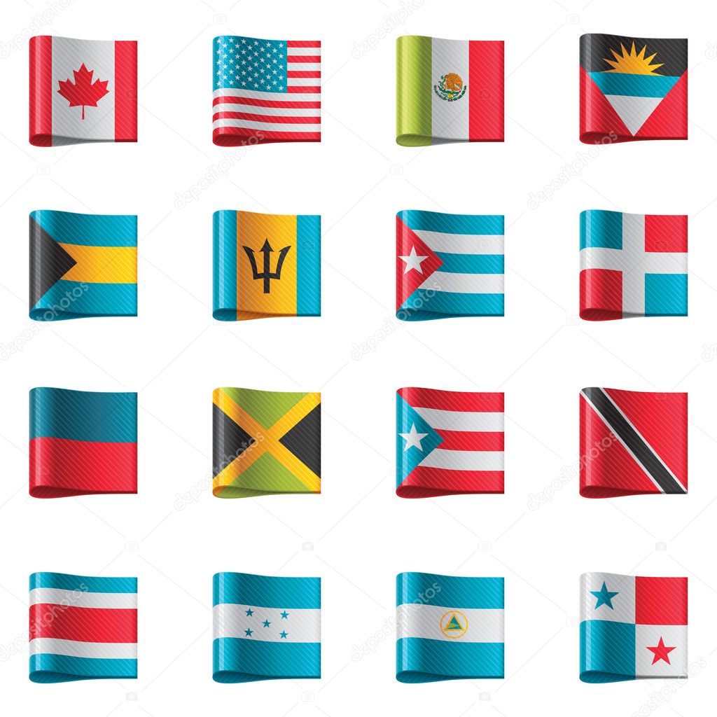 Central Americas Flags