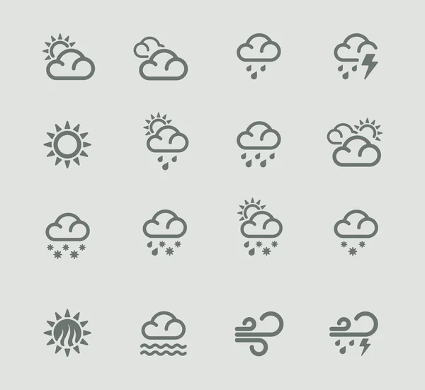 Vector weather forecast icons. Part 1