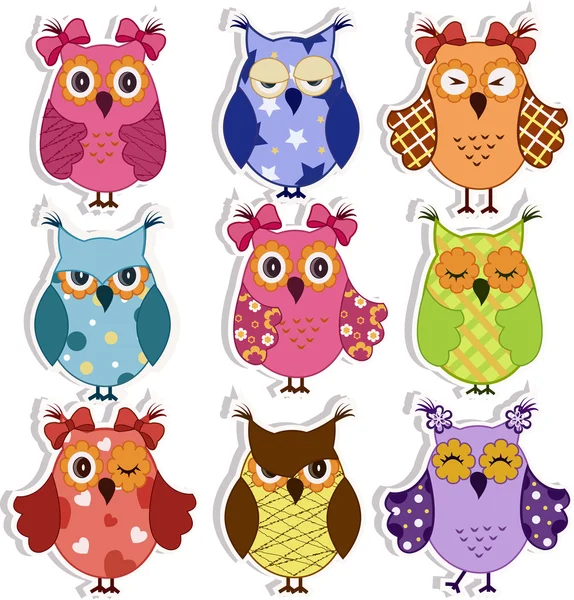 Cartoon owls