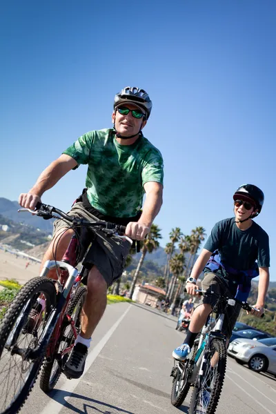 Father and Son Biking — Stock Photo #8955995