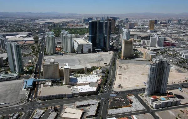 Aerial View of Las Vegas Boulevard North and Paradise Road, Neva