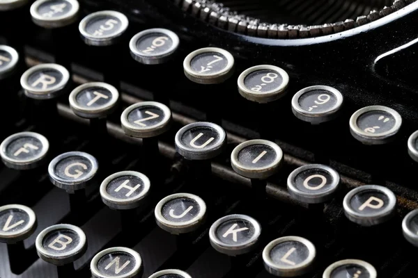 Keyboard of vintage typewriter