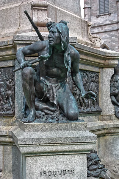 Iroquois Native American Statue from Montreal Quebec