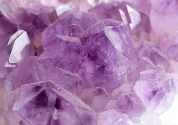 Amethyst crystal gem stone close-up
