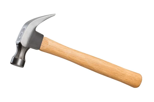 Hammer isolated on white with a clipping path