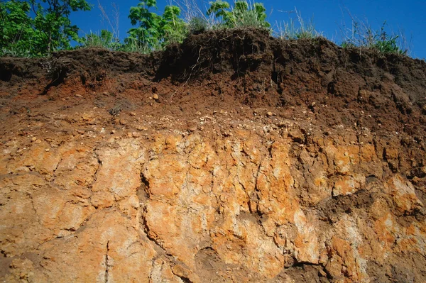 Details of layers of soil under ground surface