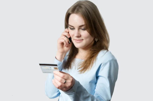Girl with credit card