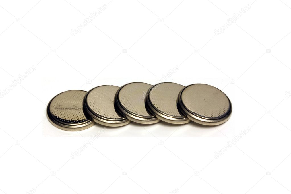 Five flat batteries — Stock Photo © Flamberg 8750193