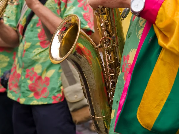 Caribbean Samba style saxophone player