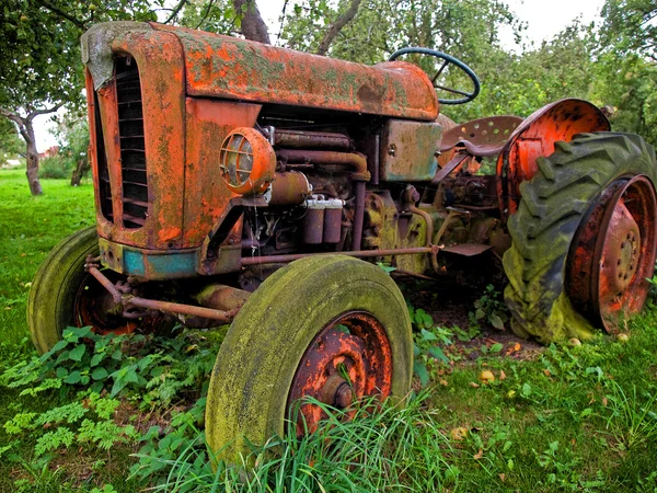 Old vintage tractor digital art