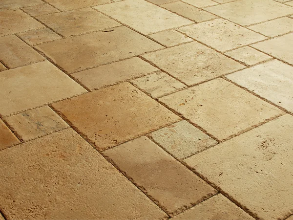 Stone tiled floor