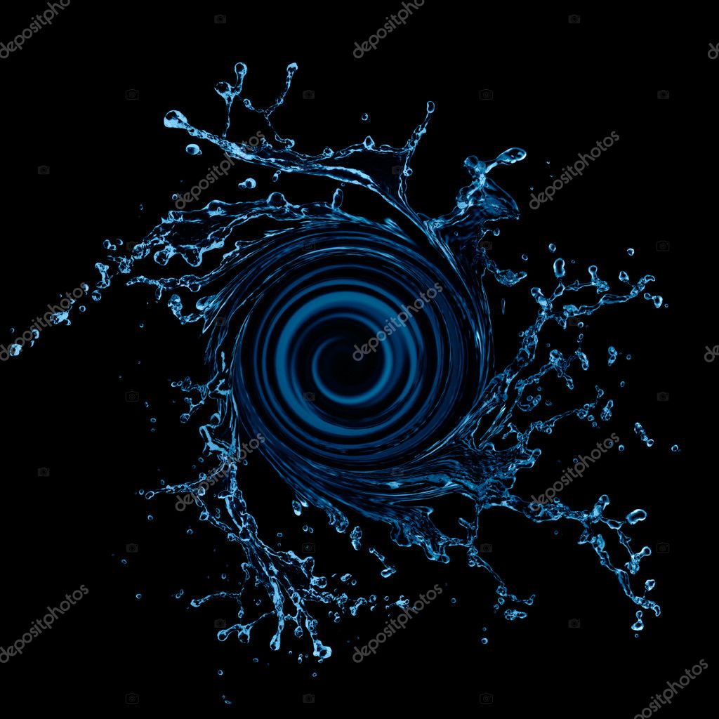 Swirling Water Splash Stock Photo By Ifong