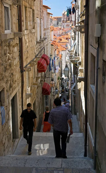 One of the ancient streets in Dubrovnik — Stock Photo #8411085