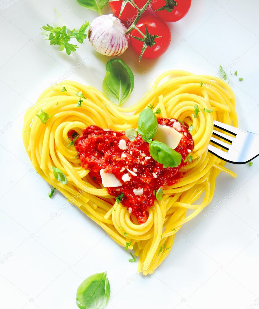 Heart Shaped Spaghetti