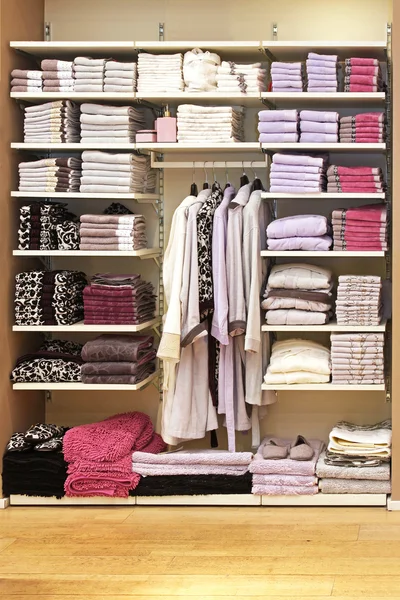 Towels shelf — Stock Photo #9462242