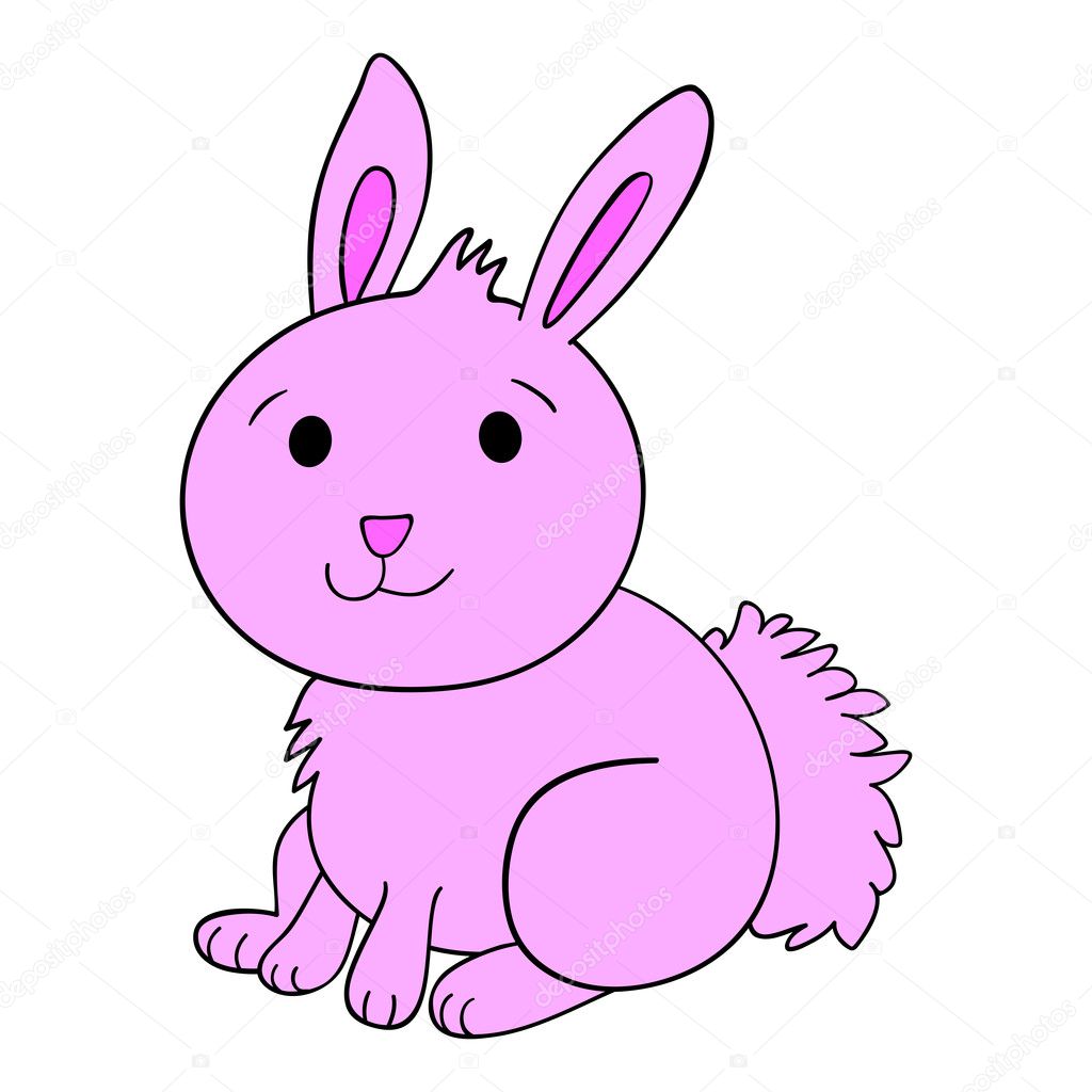 Cute Bunny Rabbit — Stock Vector © Diamond Images #10471690