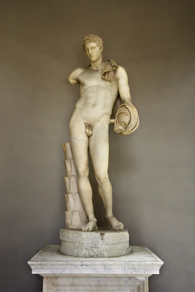 Hermes statue.