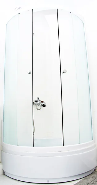 Modern glass shower cabin