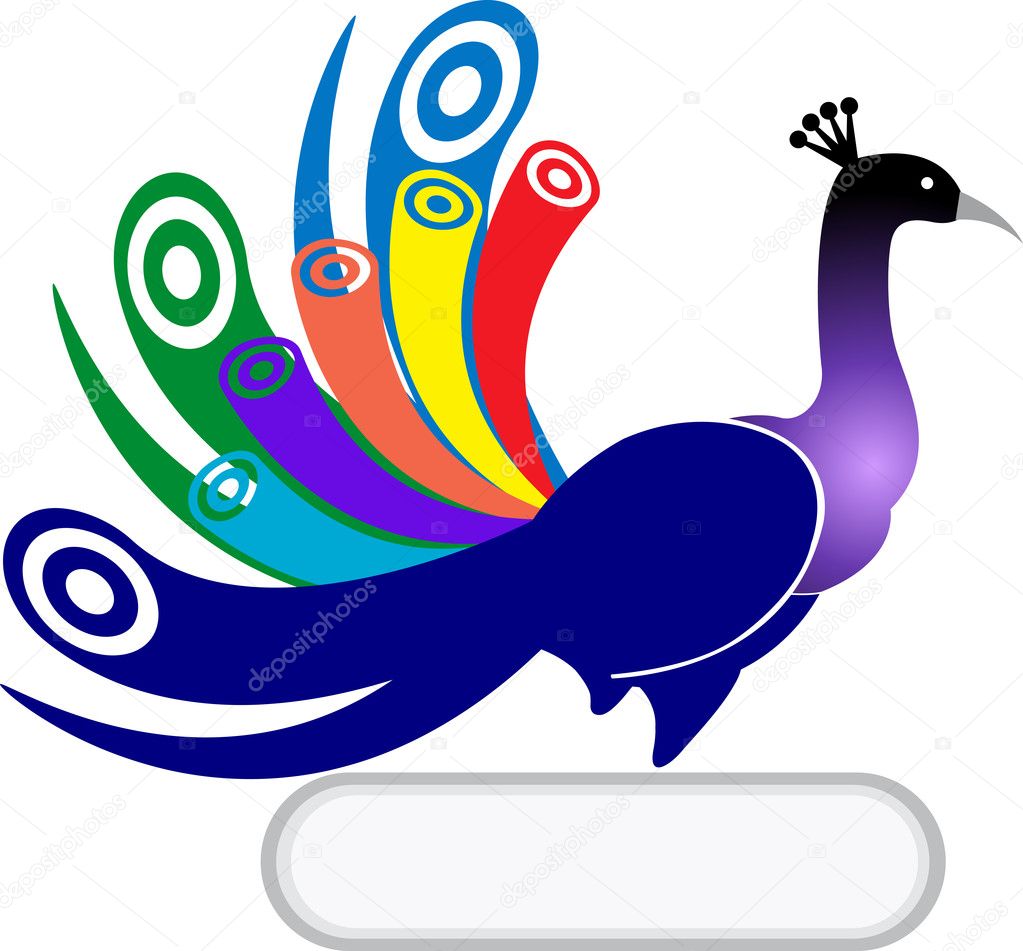 clipart of peacock logo design - photo #14