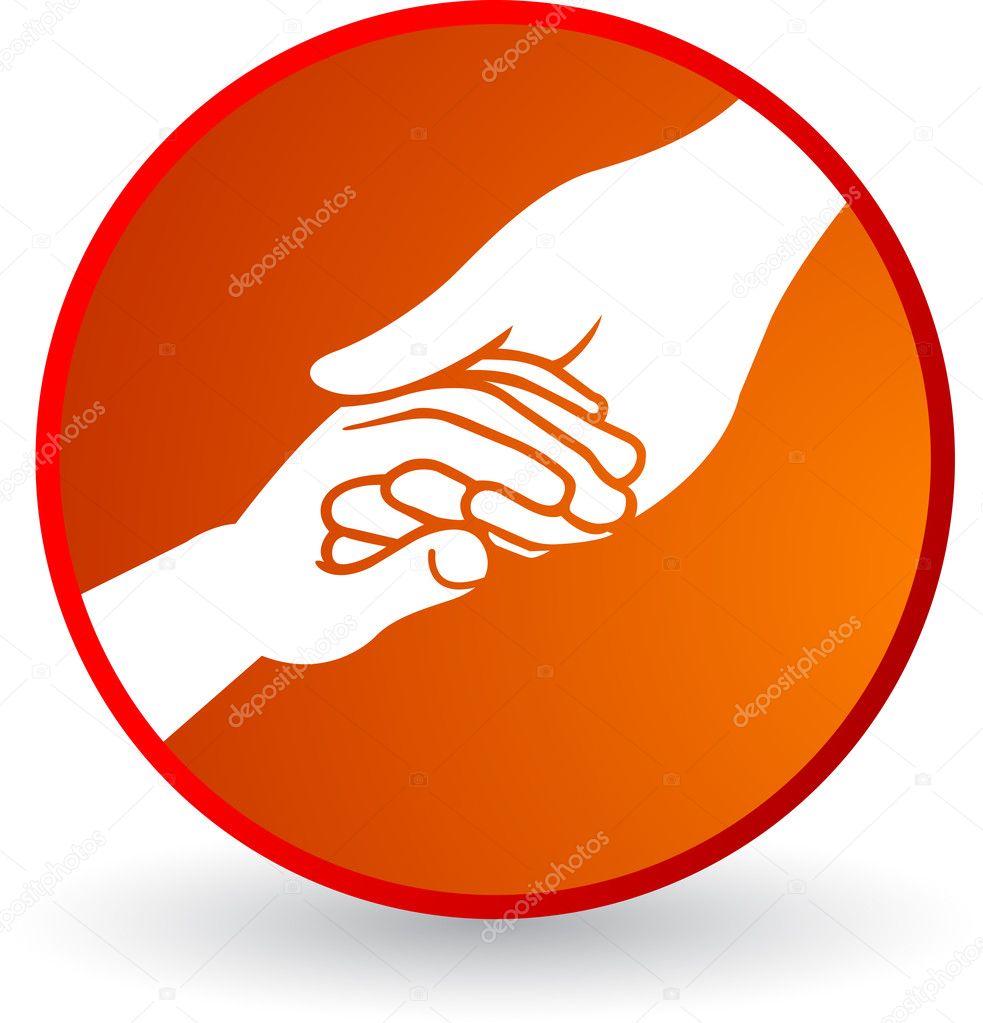 Illustration art helping hand Helping Hand Icon