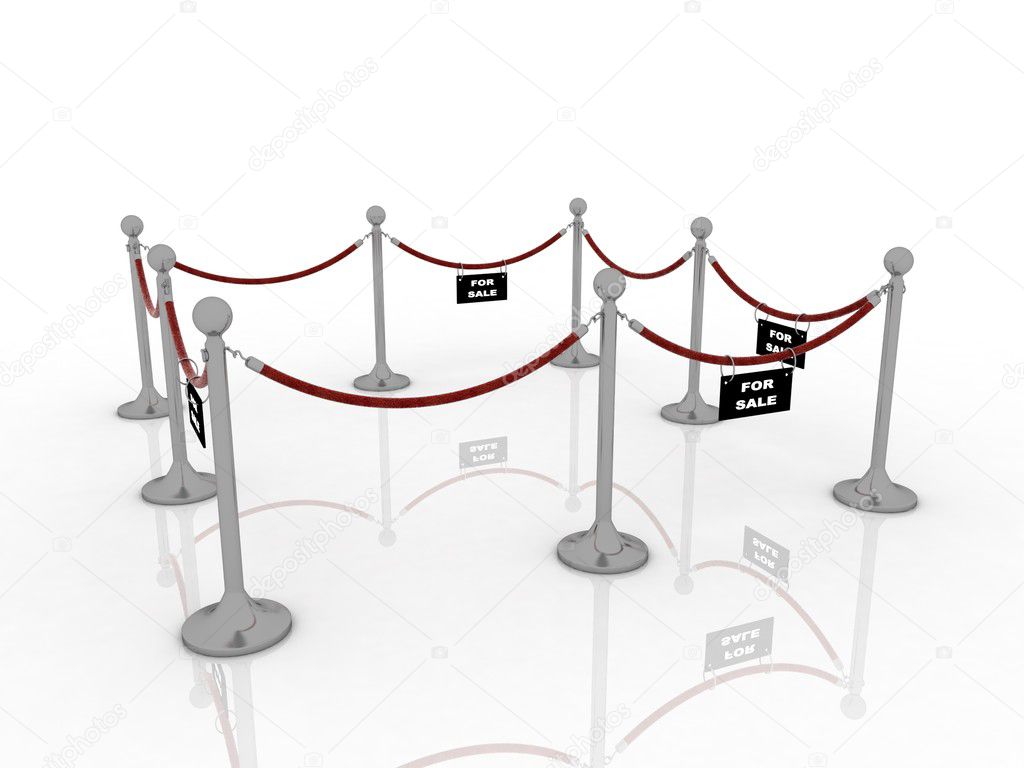 Museum Barrier Rope — Stock Photo © Daniilantiq 8595148