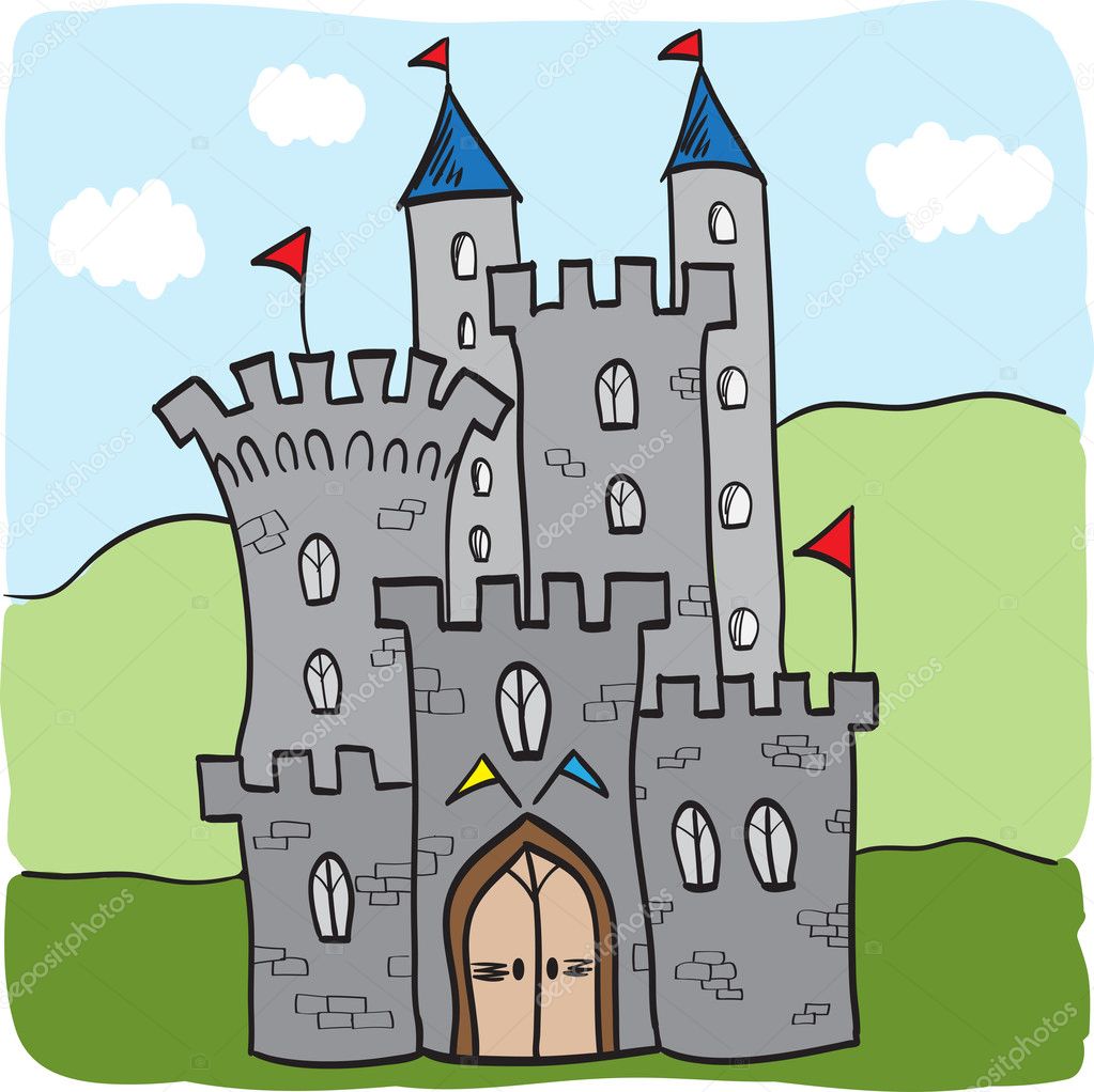 fairytale castle cartoon
