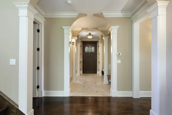 Foyer with arched entry